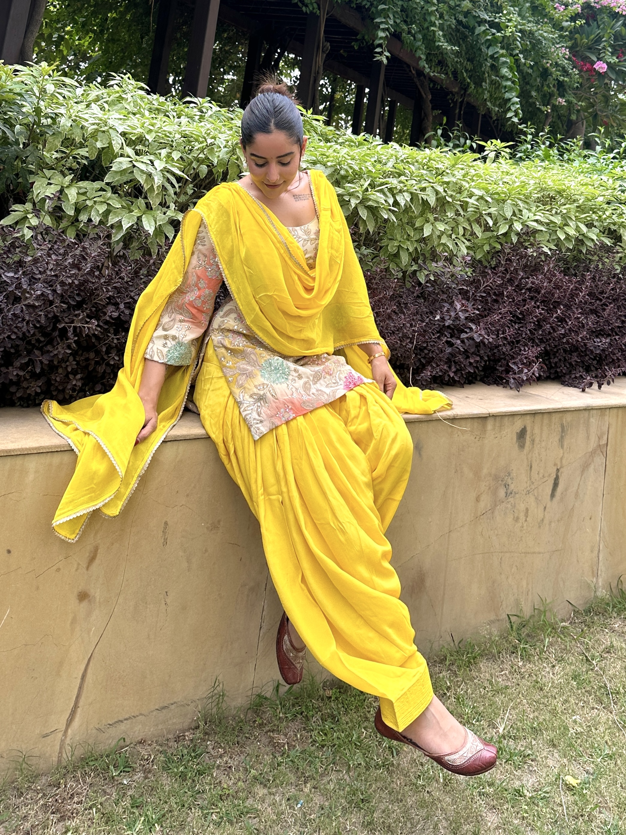 Sunshine Bloom Patiala Set