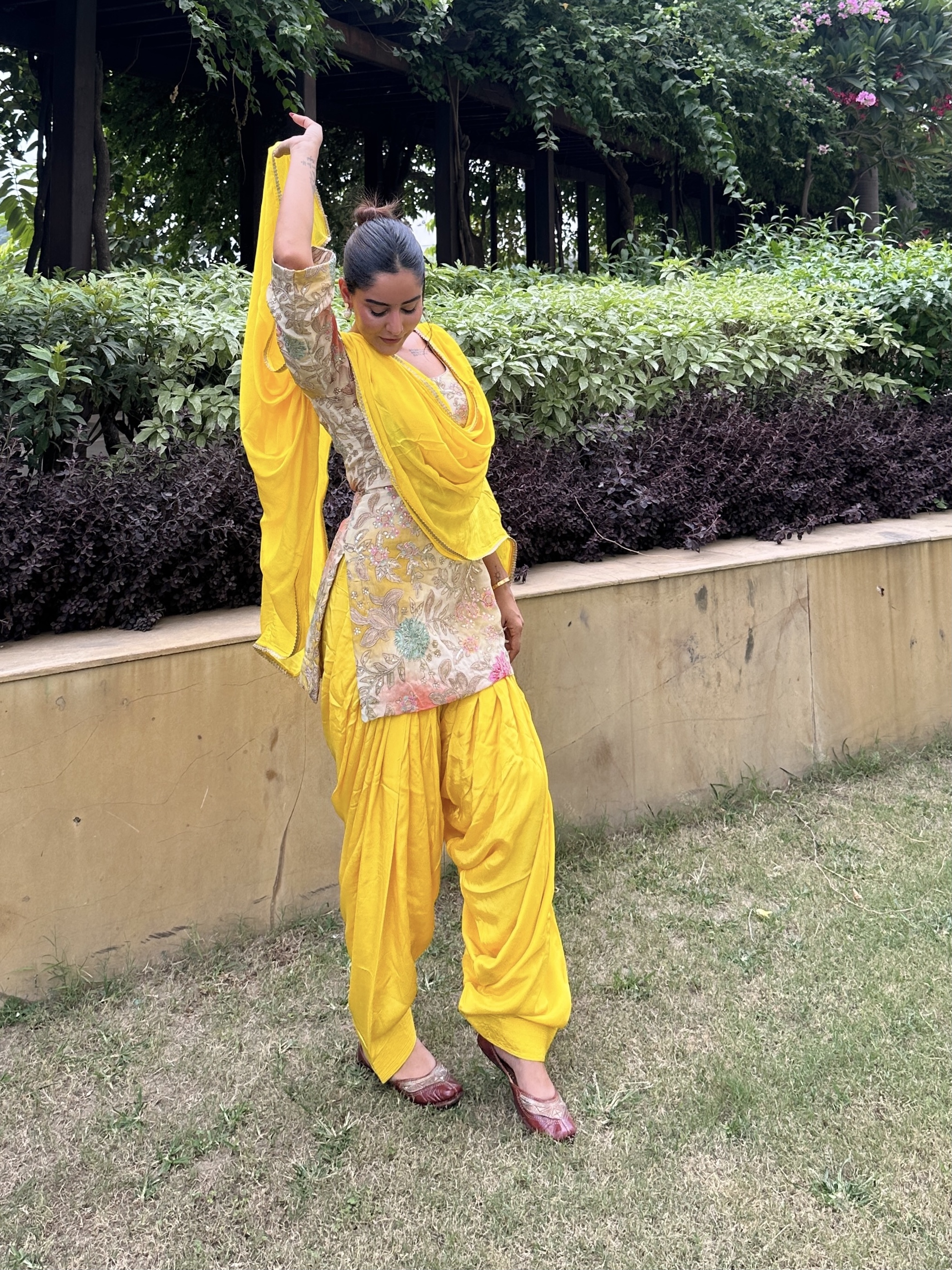 Sunshine Bloom Patiala Set